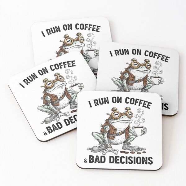 Item preview, I run on coffee & bad decisions designed and sold by TheFrogPunk.