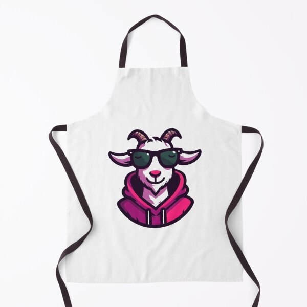 Item preview, Confident Cartoon Goat in Magenta Hoodie and Green Shades – Mountain Cool Style designed and sold by Confuzz1ed.