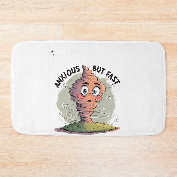 Item preview, Anxious But Fast – Funny Tornado Cartoon designed and sold by TheTeeSpark.