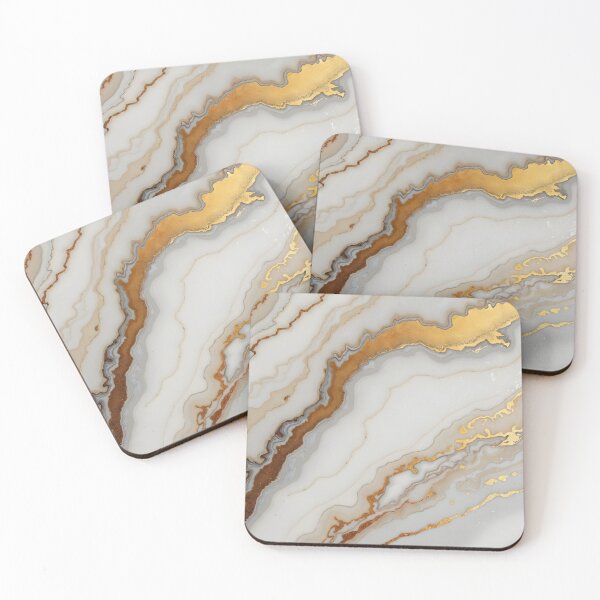Item preview, Gold White Luxury Marble Agate Modern Collection designed and sold by TrendyDesigne412.