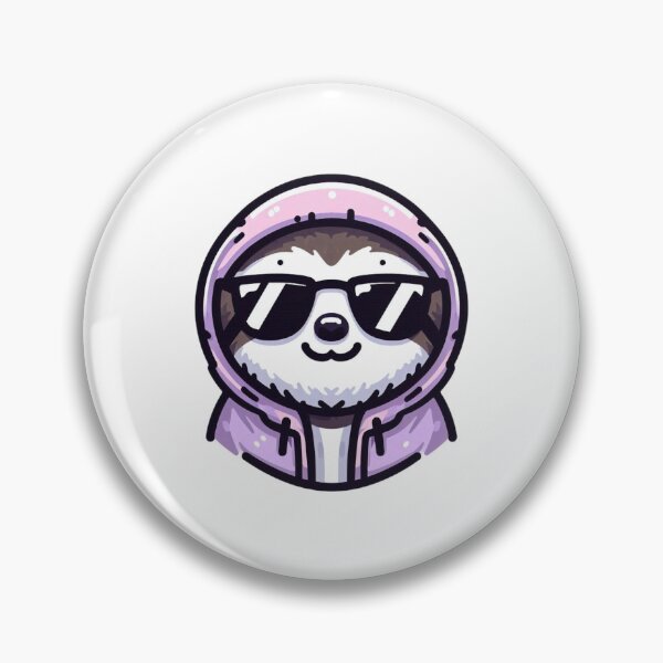 Item preview, Chill Cartoon Sloth in Windbreaker and Shades – Effortlessly Cool Vibe designed and sold by Confuzz1ed.