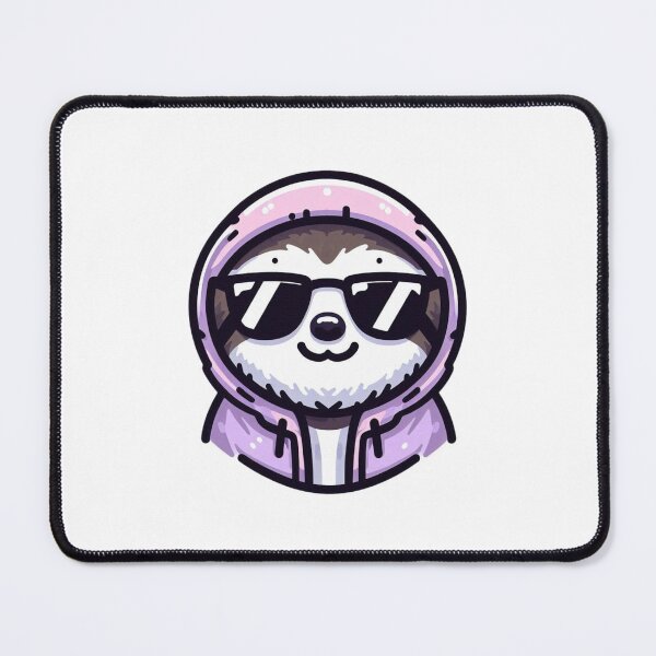 Item preview, Chill Cartoon Sloth in Windbreaker and Shades – Effortlessly Cool Vibe designed and sold by Confuzz1ed.