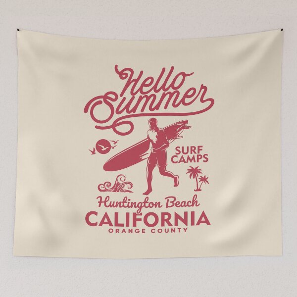 Item preview, Huntington Beach Summer Surf Camp Surfing Orange County California designed and sold by eclecTEEq.