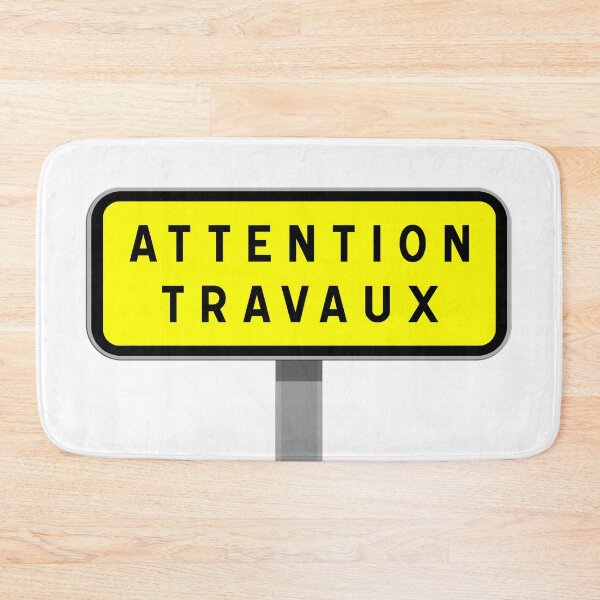 Item preview, Warning sign, temporary signage, safety and construction site alert designed and sold by Panneaux et signalisations - NPOITEVIN.