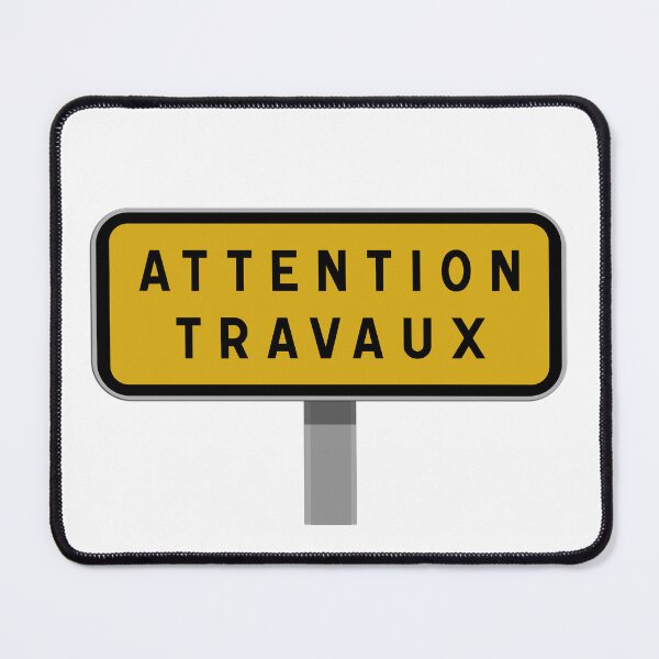 Item preview, Warning sign, temporary signage, safety and construction site alert designed and sold by Panneaux et signalisations - NPOITEVIN.