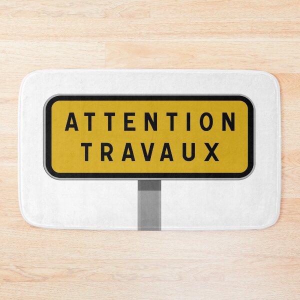 Item preview, Warning sign, temporary signage, safety and construction site alert designed and sold by Panneaux et signalisations - NPOITEVIN.