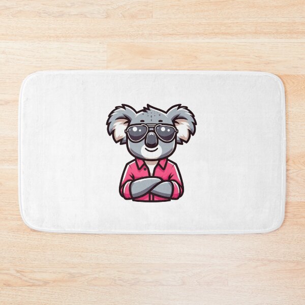 Item preview, Relaxed Cartoon Koala in Pink Shirt and Silver Shades – Chill Vibes Only designed and sold by Confuzz1ed.