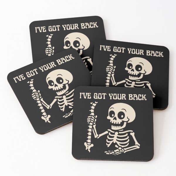 Item preview, I've Got Your Back Halloween Skeleton Costume Dark Humor Spooky Season designed and sold by macciodesigns.