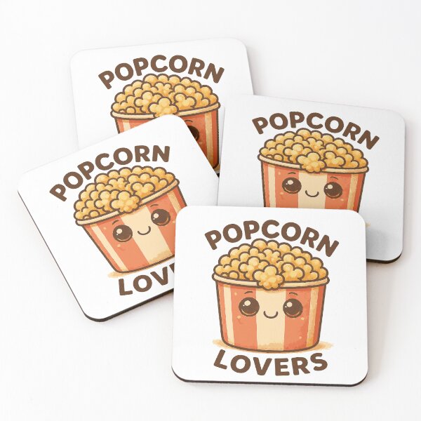 Item preview, Cute Popcorn Cartoon – Funny Snack for Movie Lovers designed and sold by BmCraftPT.