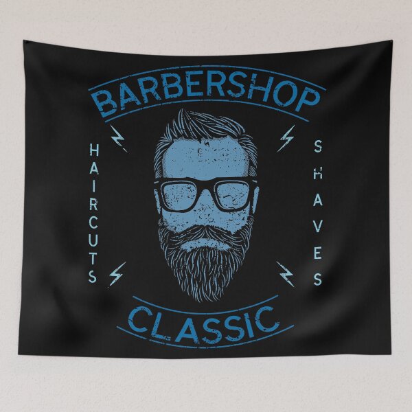 Item preview, Classic Barbershop Beard & Haircut Retro Style Design for Men designed and sold by StickerAndLove.