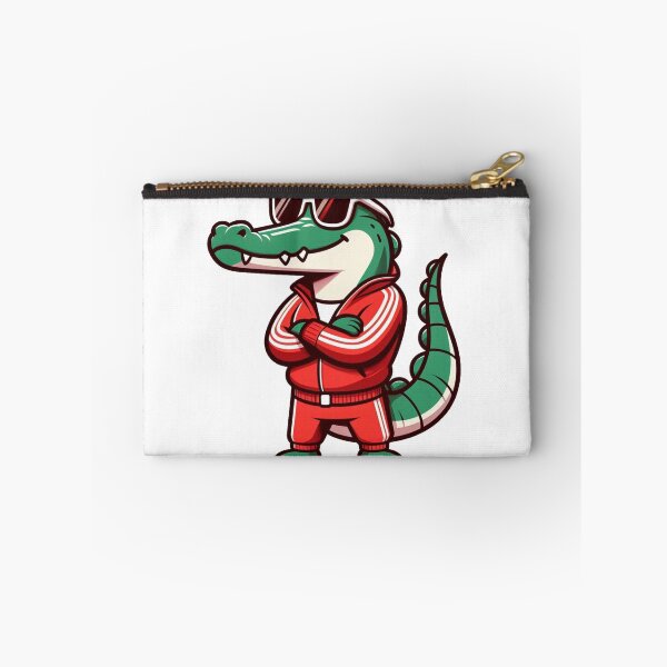 Item preview, Cartoon Crocodile in Tracksuit and White Shades – Street Cool Animal Art designed and sold by Confuzz1ed.
