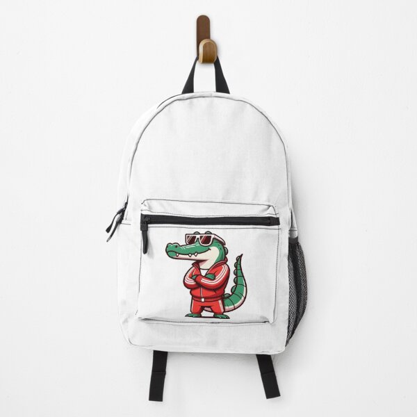 Item preview, Cartoon Crocodile in Tracksuit and White Shades – Street Cool Animal Art designed and sold by Confuzz1ed.