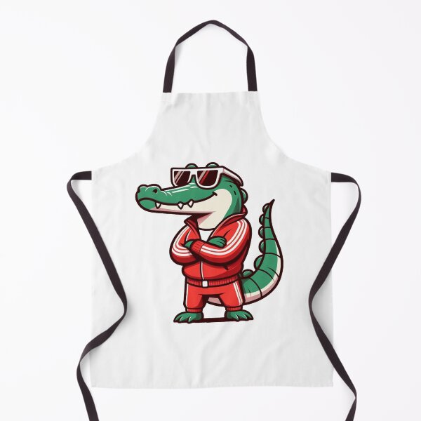 Item preview, Cartoon Crocodile in Tracksuit and White Shades – Street Cool Animal Art designed and sold by Confuzz1ed.