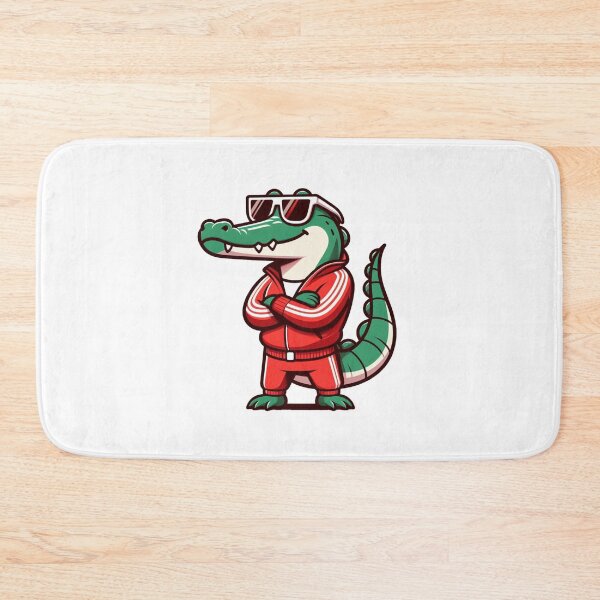 Item preview, Cartoon Crocodile in Tracksuit and White Shades – Street Cool Animal Art designed and sold by Confuzz1ed.