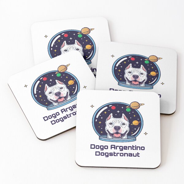 Item preview, Dogo Argentino Dogstronaut – Cute Space Dog  designed and sold by The Real Life Symphony.