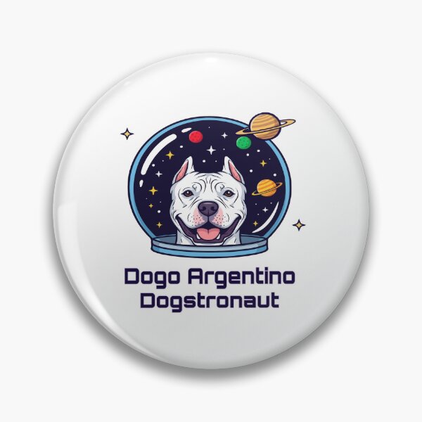 Item preview, Dogo Argentino Dogstronaut – Cute Space Dog  designed and sold by The Real Life Symphony.