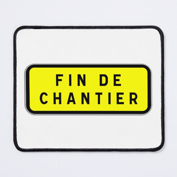 Item preview, End of construction site sign, end of work signage, safety and information designed and sold by Panneaux et signalisations - NPOITEVIN.