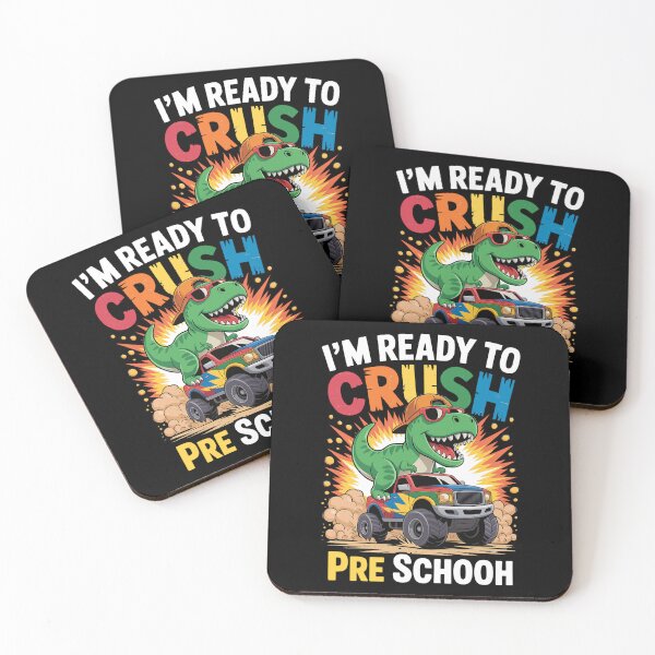 Item preview, I'm Ready To Crush Preschool Dinosaur - Funny Back To School Monster Truck T-Rex Design designed and sold by Marpin91.