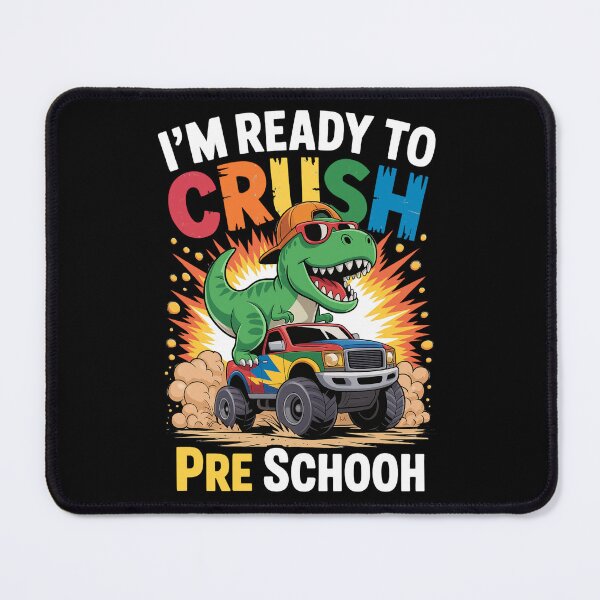 Item preview, I'm Ready To Crush Preschool Dinosaur - Funny Back To School Monster Truck T-Rex Design designed and sold by Marpin91.