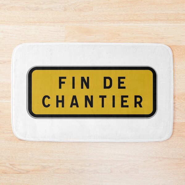 Item preview, End of construction site sign, end of work signage, safety and information designed and sold by Panneaux et signalisations - NPOITEVIN.