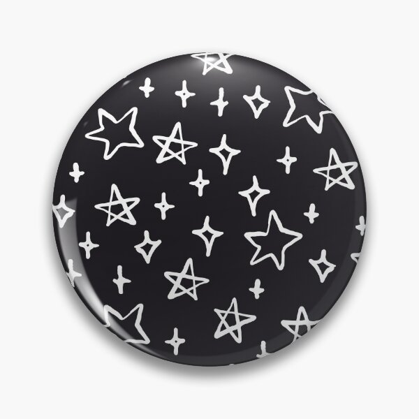 Item preview, Hand Drawn White Stars Texture Pattern designed and sold by Farissa Designs.