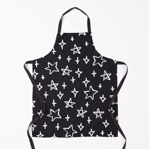 Item preview, Hand Drawn White Stars Texture Pattern designed and sold by Farissa Designs.