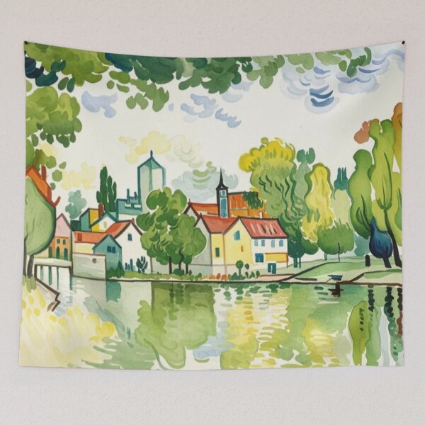 Item preview, Tuckenhay Creek3（watercolour + AI) designed and sold by artsmeow.