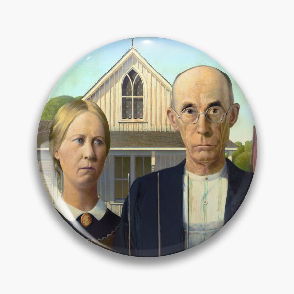 Item preview, Grant Wood - American Gothic designed and sold by Jon-Baran.