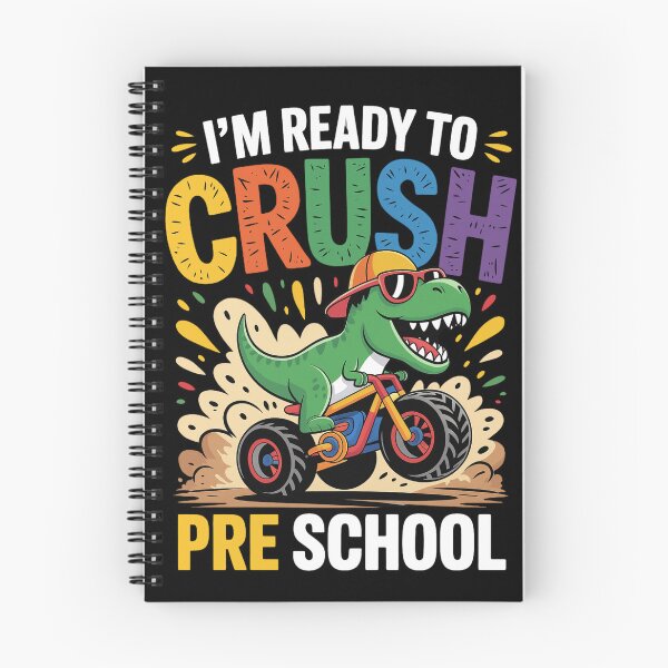 Item preview, I'm Ready To Crush Preschool Dinosaur - Funny Back To School Tricycle T-Rex Design designed and sold by Marpin91.
