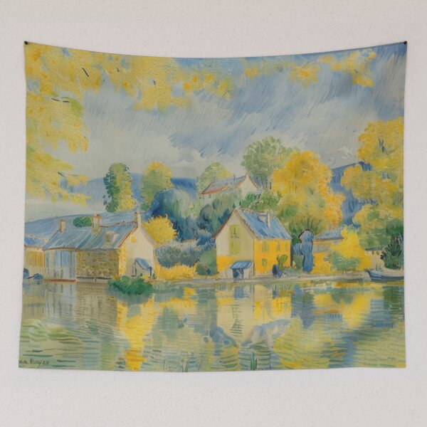 Item preview, Tuckenhay Creek2（watercolour + AI) designed and sold by artsmeow.