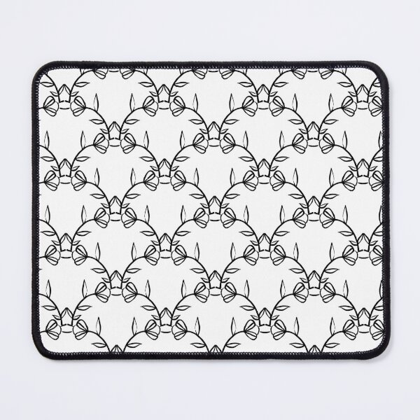 Item preview, Black Ink Floral Trellis Texture Pattern designed and sold by Farissa Designs.