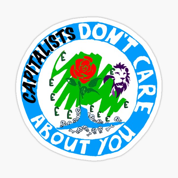 Item preview, Capitalists Don't Care designed and sold by BryonyMayArt.