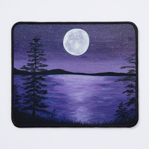 Item preview, Purple night sky over lake designed and sold by RavenWhite17.