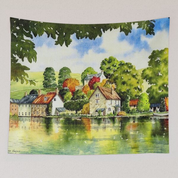 Item preview, Tuckenhay Creek（watercolour + AI) designed and sold by artsmeow.