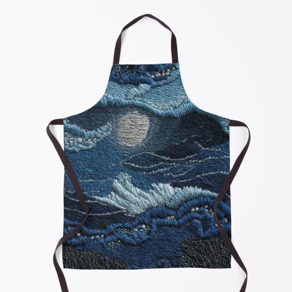 Item preview, Midnight Embroidered Ocean designed and sold by RyanPhamDesigns.