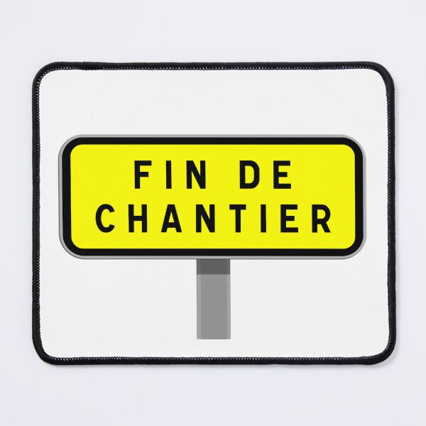 Item preview, End of construction site sign, end of work signage, safety and information designed and sold by Panneaux et signalisations - NPOITEVIN.
