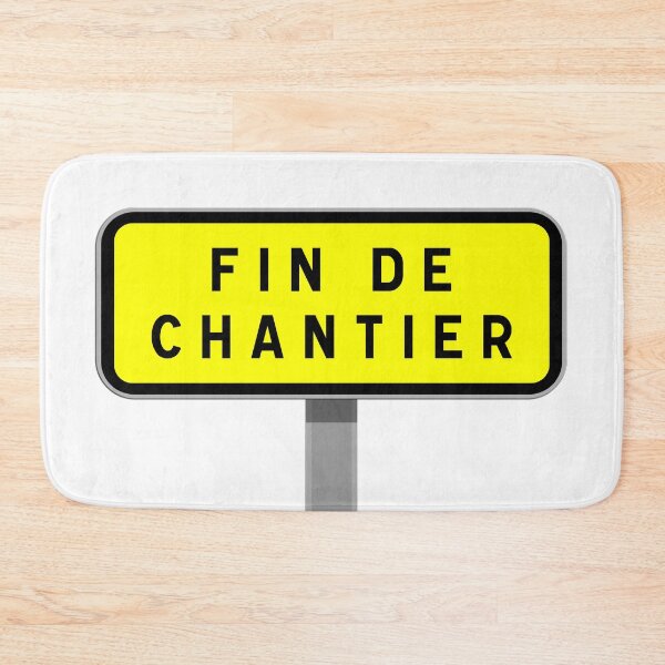 Item preview, End of construction site sign, end of work signage, safety and information designed and sold by Panneaux et signalisations - NPOITEVIN.