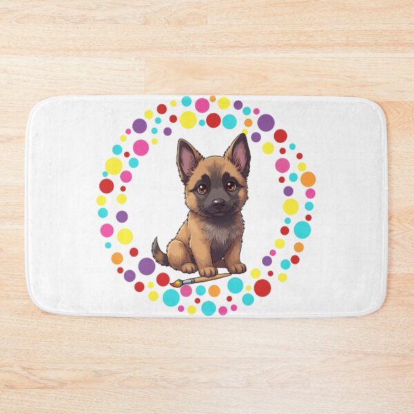 Item preview, Celebrate Dot Day with My Belgian Malinois– Colorful Dog Art designed and sold by The Real Life Symphony.