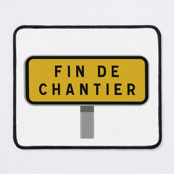 Item preview, End of construction site sign, end of work signage, safety and information designed and sold by Panneaux et signalisations - NPOITEVIN.