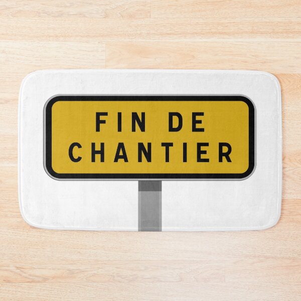 Item preview, End of construction site sign, end of work signage, safety and information designed and sold by Panneaux et signalisations - NPOITEVIN.