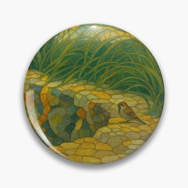 Item preview, Mosaic bird on a curved wall designed and sold by Froghole-Art.