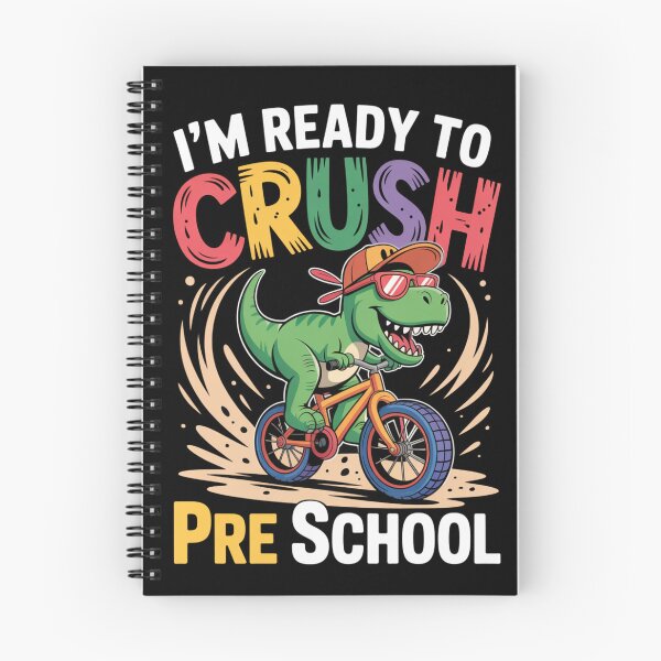 Item preview, I'm Ready To Crush Preschool Dinosaur - Funny Back To School Bike T-Rex Design designed and sold by Marpin91.