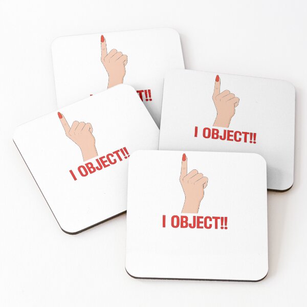 Item preview, I Object!  Female hand raising a finger to object designed and sold by LivingLifeMerch.