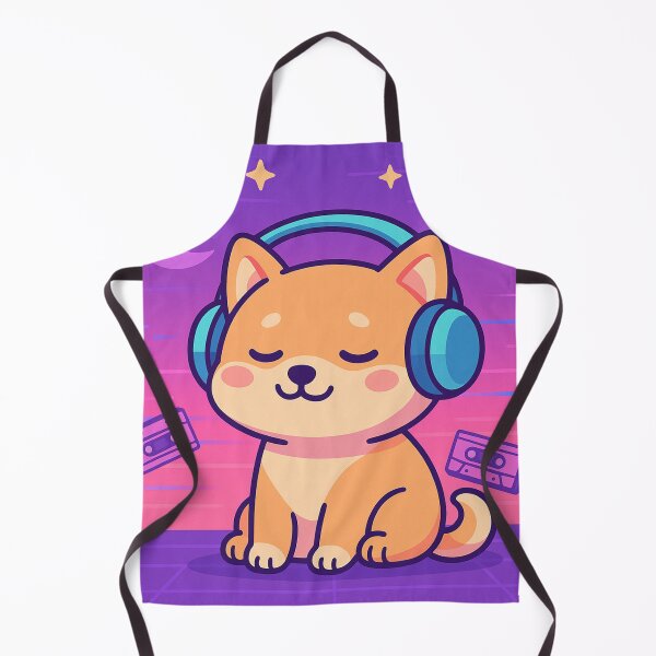 Item preview, Headphones On, World Off –Lo-Fi Shiba Inu Vibes designed and sold by Together-in-calm.