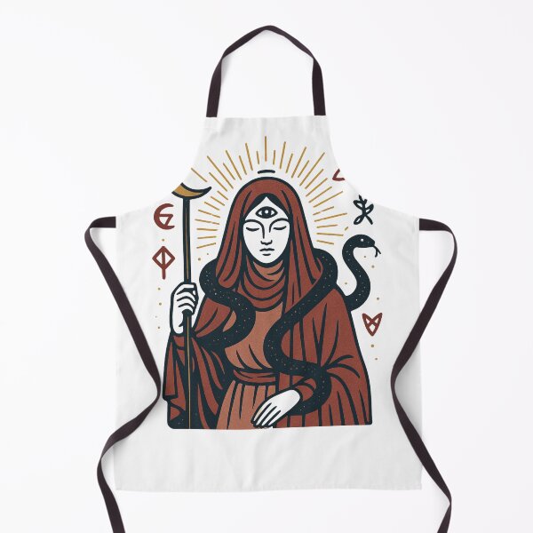 Item preview, Protective Serpent Priestess – Sacred Divine Feminine Illustration designed and sold by Little Truths.