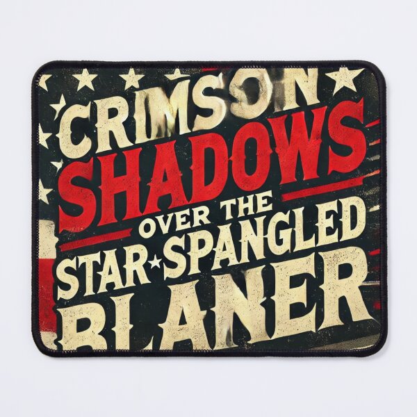 Item preview, Vintage American Flag Poster - "Crimson Shadows Over Star Spangled Banner" Patriotic Art designed and sold by freackly.