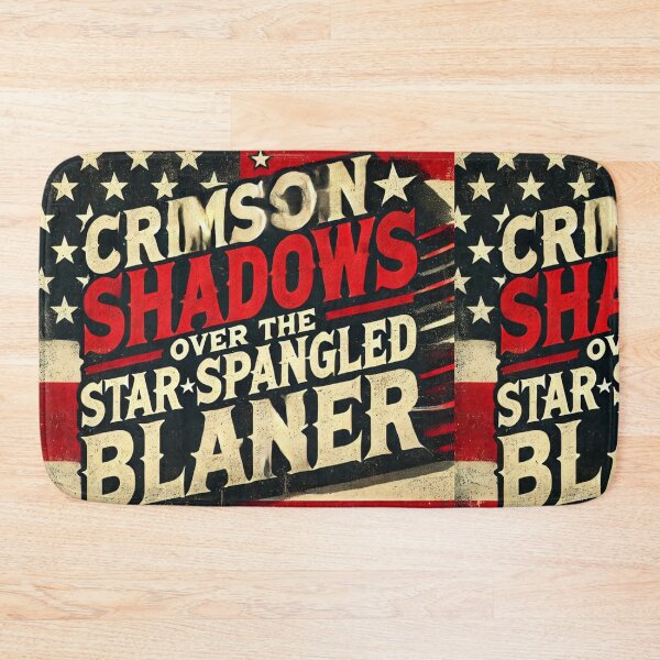 Item preview, Vintage American Flag Poster - "Crimson Shadows Over Star Spangled Banner" Patriotic Art designed and sold by freackly.