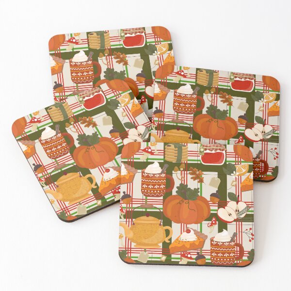 Item preview, cottagecore thanksgiving cozy hygge mushroom tea designed and sold by Gossip Rag.