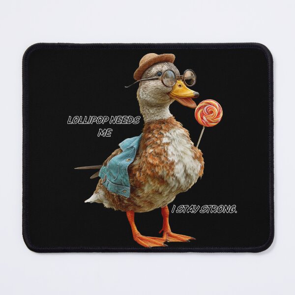 Item preview, Lollipop Needs Me – Funny Duck Meme Sticker designed and sold by MomentumbyOla.