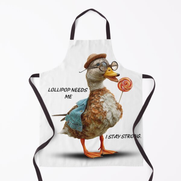Item preview, Lollipop Needs Me – Funny Duck Meme Sticker designed and sold by MomentumbyOla.